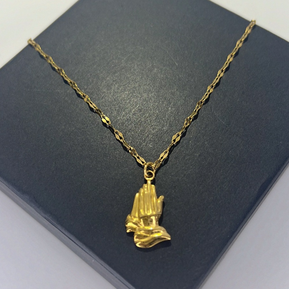 Pray Without Ceasing Necklace 18k Gold 🙏🏽 - Picture 5 of 6